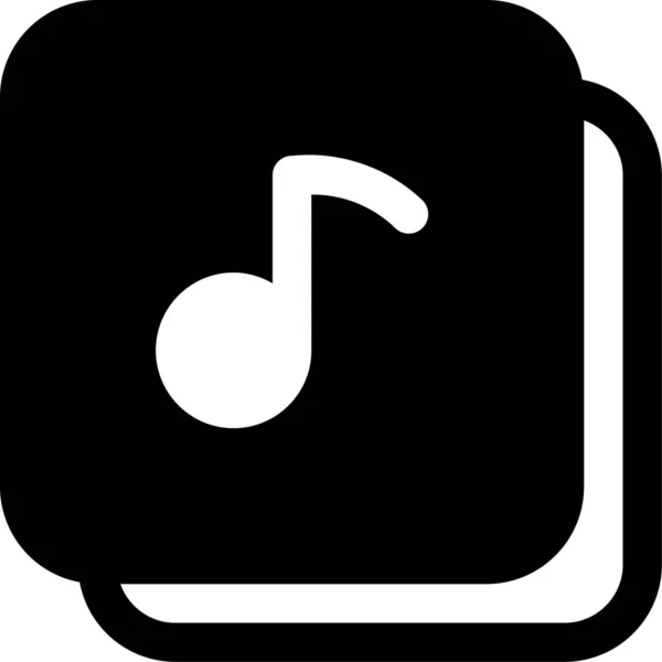 Chanson Playlist Info Icône — Image vectorielle