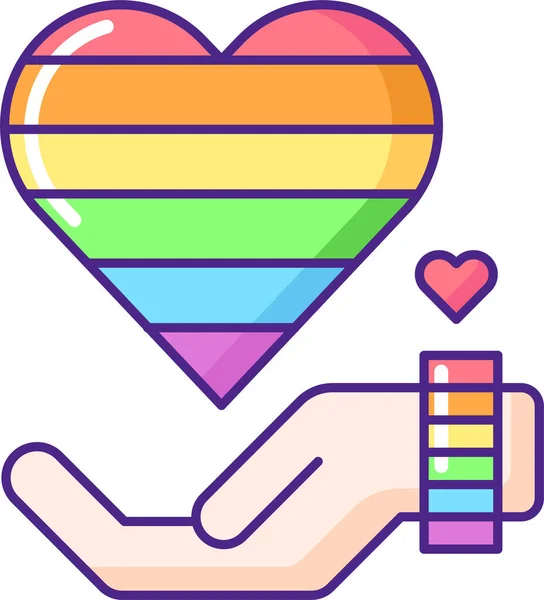 Lgbt Ger Kärlek Gay Ikon — Stock vektor