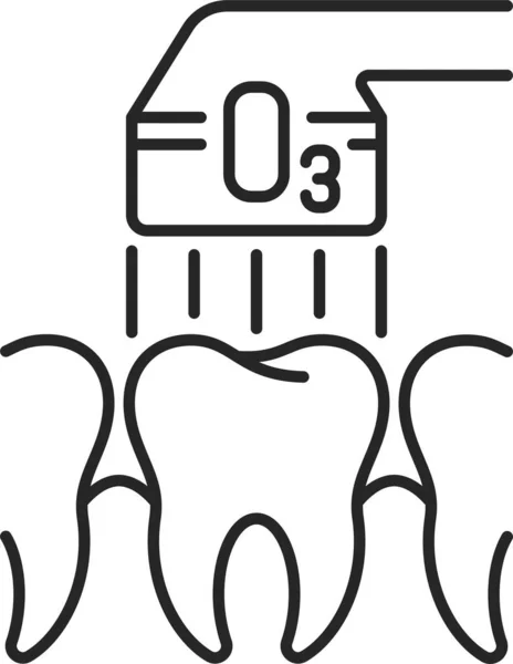 Икона Стоматологии Зубной Полости — стоковый вектор