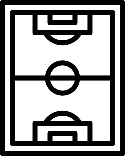 Икона Полевого Футбола — стоковый вектор