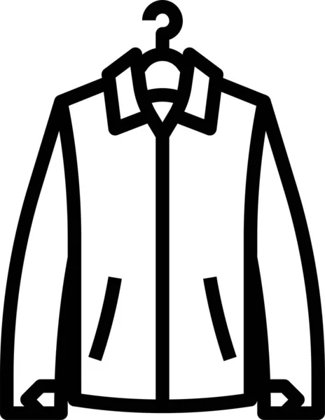 Jacket Wear Clothes Icon — Stock Vector