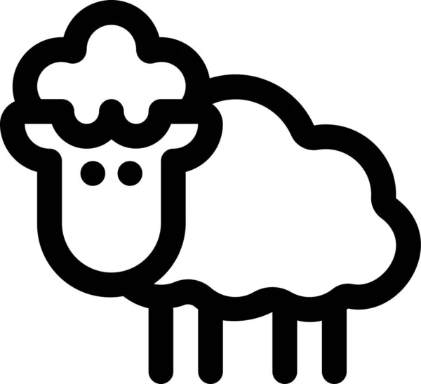 Animal Breed Ewe Icon — Stock Vector