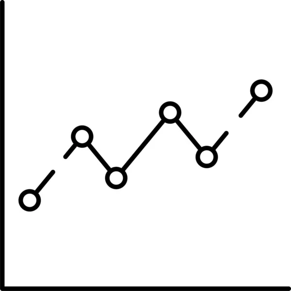 Ícone Gráfico Gráfico Analítico —  Vetores de Stock