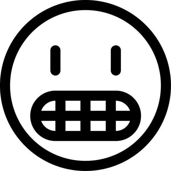 Emoji Känslomässiga Ansikte Ikon — Stock vektor