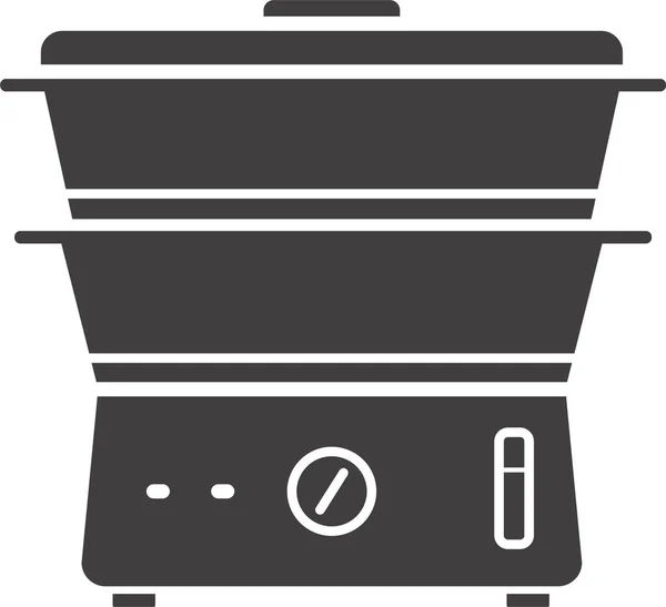 Appliance Boiler Cooker Icon Solid Style — Stock Vector