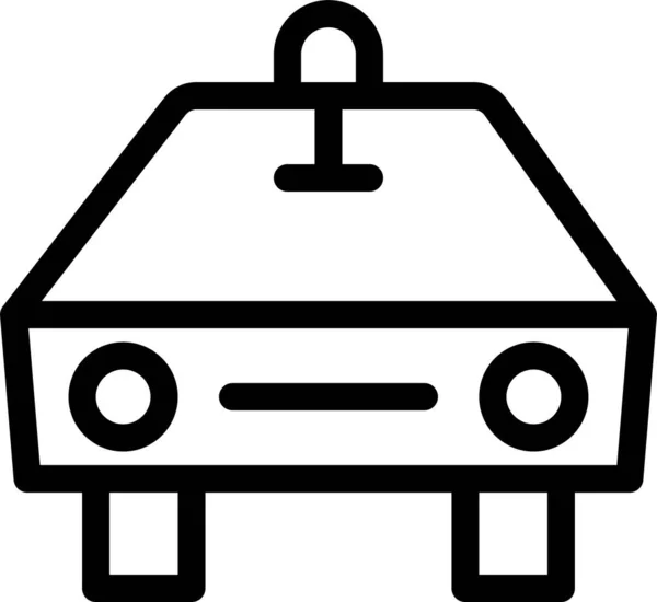 Auto Coche Icono Público Estilo Esquema — Vector de stock