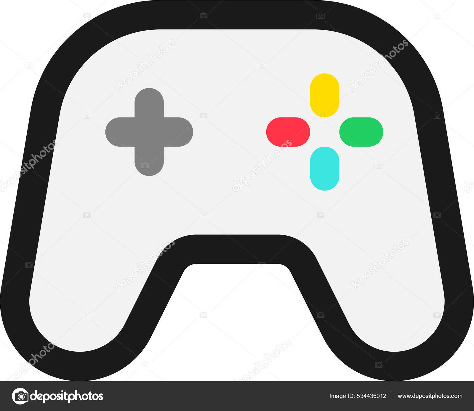 Gamepad Joypad Icono Del Juego Vector de stock #534436012 de ©iconfinder, image size:1600x1385