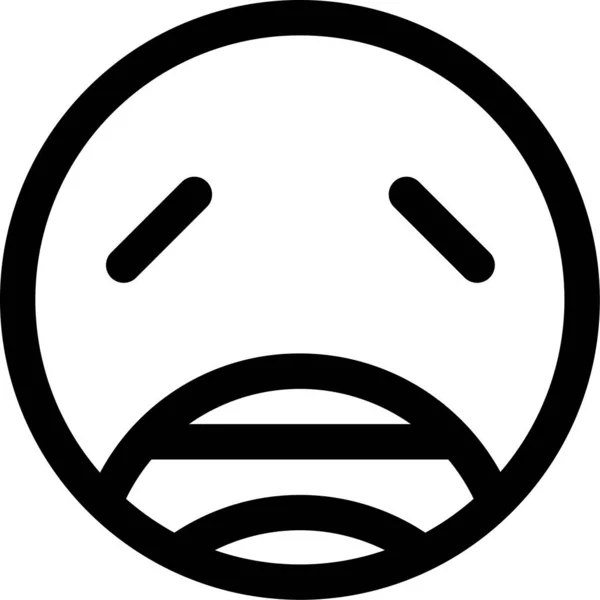 Ikona Emoji Emotion Výrazu — Stockový vektor