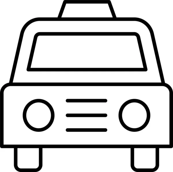 Táxi Carro Veículo Ícone — Vetor de Stock
