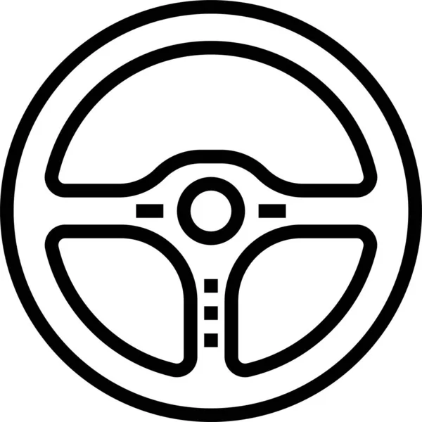 Steering Wheel Service Icon — Stock Vector