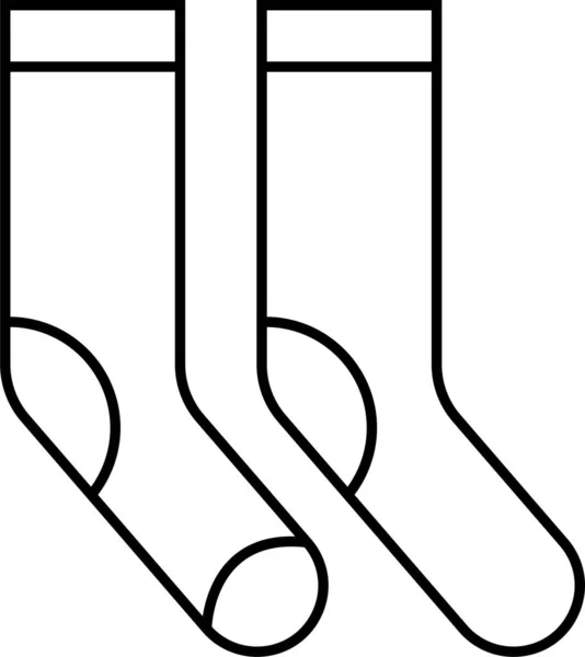 Cloth Sewing Socks Icon Clothes Accessory Category — 图库矢量图片