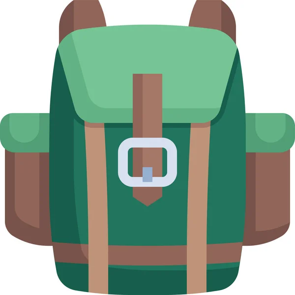 Mochila Mochila Mochila Icono — Vector de stock