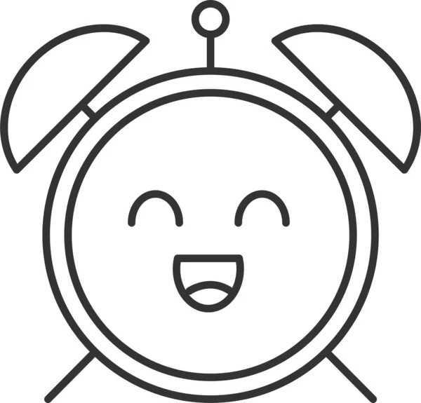 Εικονίδιο Emoji Emoticon Ρολογιού Συναγερμού Στην Κατηγορία Avatar — Διανυσματικό Αρχείο