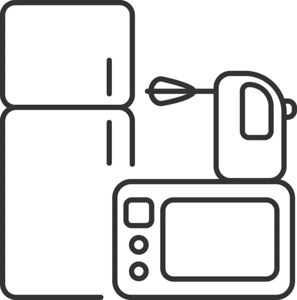 Elektronica Icoon Huishoudelijke Apparaten Icoon — Stockvector