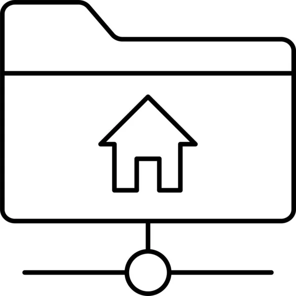 Ikona Archivu Adresářů — Stockový vektor
