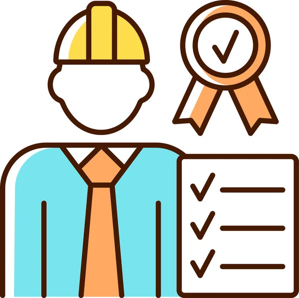 Quality Control Supervisor Icon — 图库矢量图片
