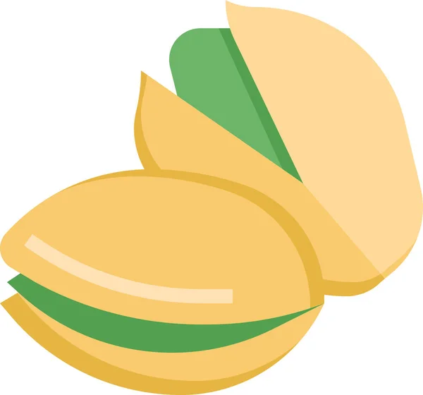 Pistacho Anacardo Sabor Icono — Vector de stock