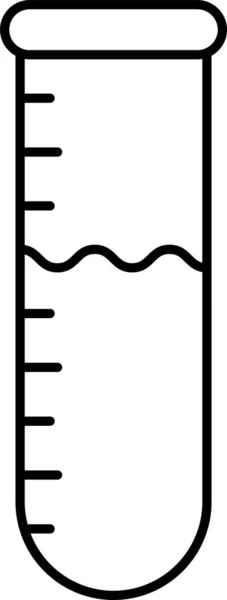 Laborsymbol Reagenzglas — Stockvektor