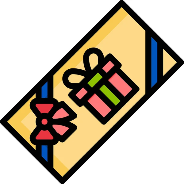 Geschenkgutschein Symbol — Stockvektor