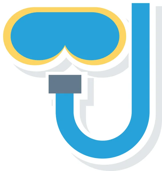 Eyewear Glasses Swimming Icon Flat Style — Stock Vector