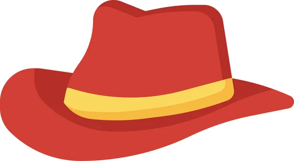 Chapeau Mode Cowboy Icône — Image vectorielle