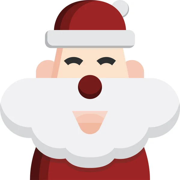 Santa Claus Icono Navidad Categoría Navidad — Vector de stock