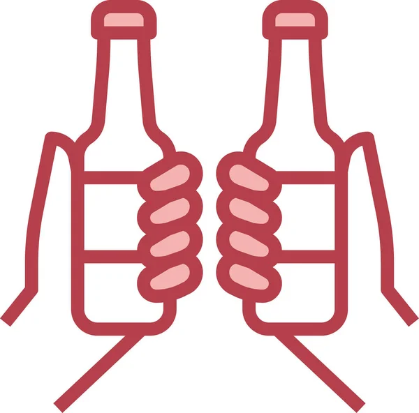聚会啤酒酒精图标 — 图库矢量图片