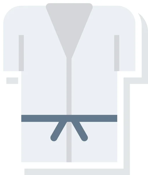 フラットスタイルのクロスシャツの制服アイコン — ストックベクタ