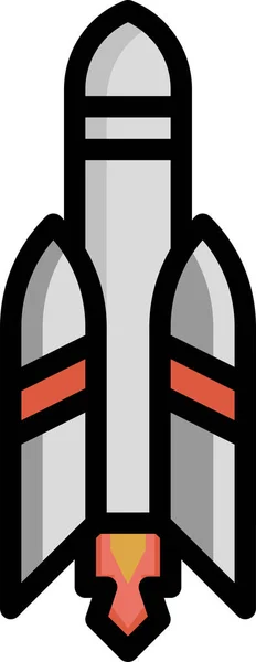 ロケットスペースシャトルのアイコン — ストックベクタ