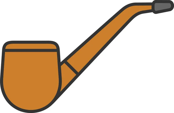 Иконка Трубки Сигарет Стиле Заполненного Контура — стоковый вектор