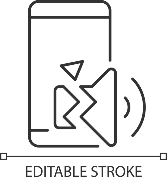 Smartphone Réparation Haut Parleur Icône — Image vectorielle