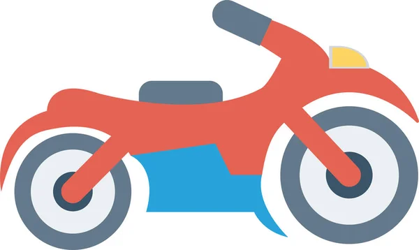 Moto Moto Scooter Icono Estilo Plano — Vector de stock