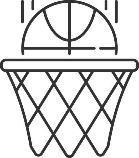 Basketbal Sport Spel Pictogram — Stockvector
