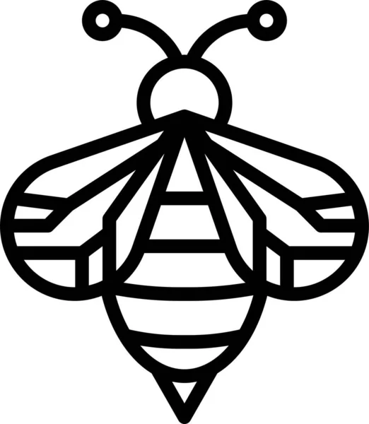 Значок Пчелиного Царства Наброске — стоковый вектор