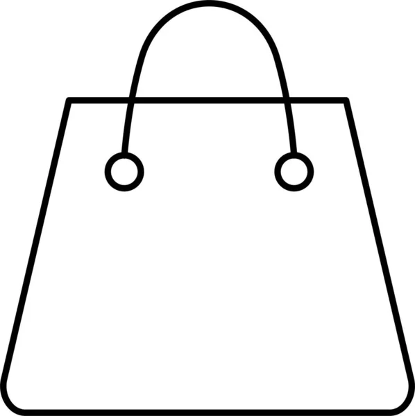 Bag Purse Retail Icon Outline Style — Stock Vector