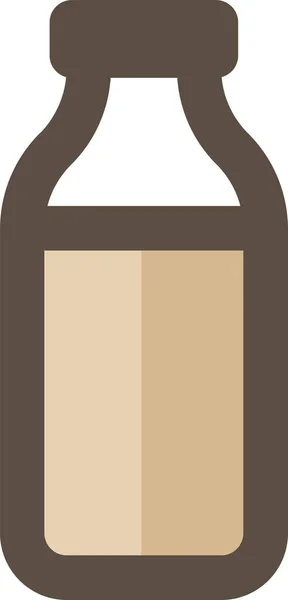 Flaschenmilchgetränk Ikone Stil Gefüllter Umrisse — Stockvektor