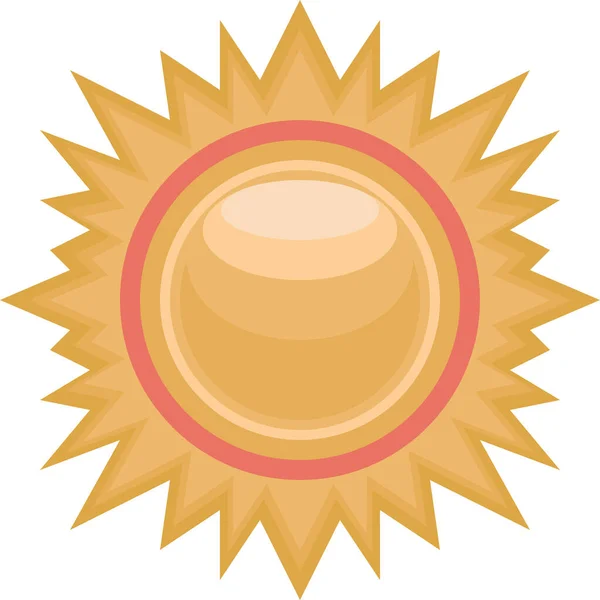 Icône Système Solaire Soleil — Image vectorielle