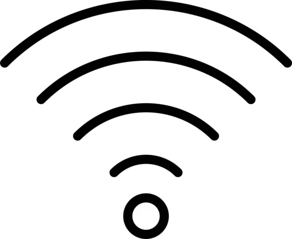 Hot Signal Spot Symbol Umriss Stil — Stockvektor