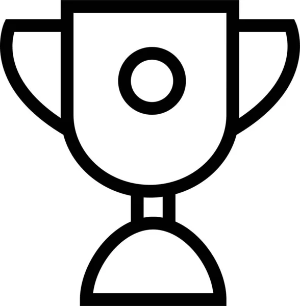 Επίτευγμα Εικονίδιο Κύπελλο Απονομής Στυλ Περίγραμμα — Διανυσματικό Αρχείο