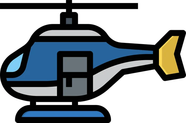 Ícone Voo Emergência Helicóptero —  Vetores de Stock