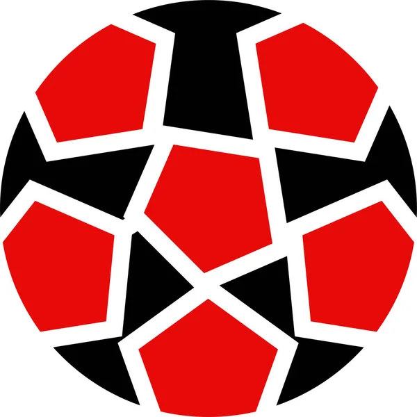 Икона Футбольного Поля Плоском Стиле — стоковый вектор