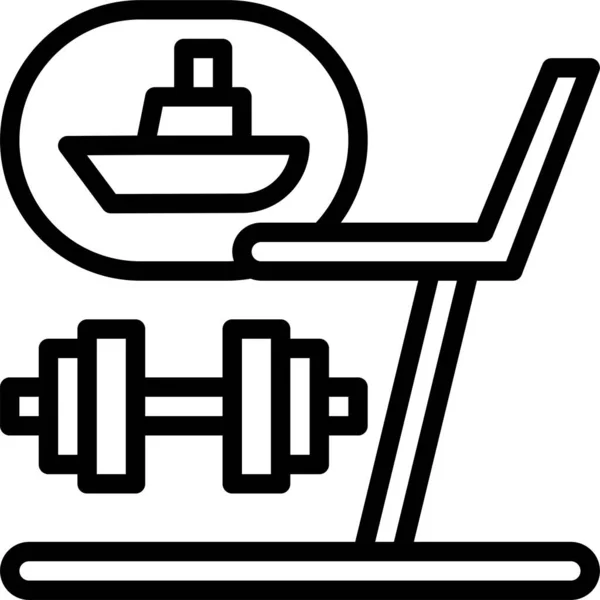 Gym Sport Urban Icon Outline Style — 图库矢量图片