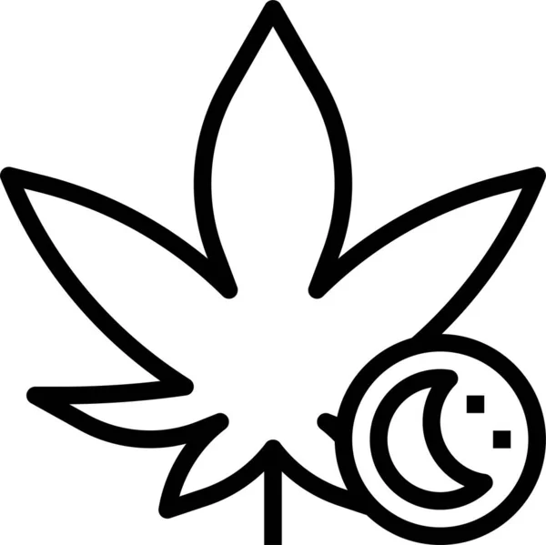 Indica Cannabisodlingsikon — Stock vektor