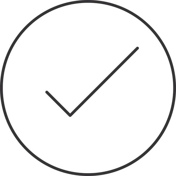 Checkmark Circle Complete Icon — 图库矢量图片