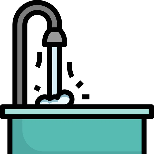Tap Water Furniture Icon — Stock Vector