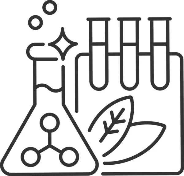 Chemische Ingrediënt Laboratorium Icoon — Stockvector