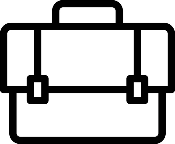 Bag Briefcase Portfolio Icon Outline Style — Stock Vector
