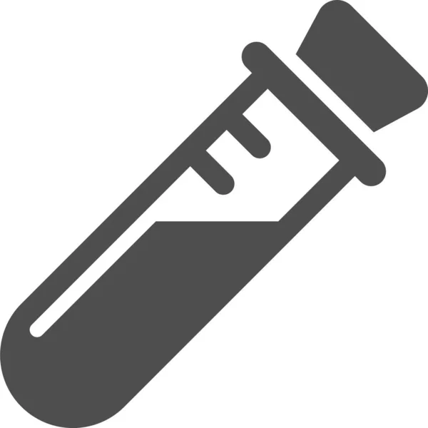 Ikona Probówki Eksperymentu Chemicznego — Wektor stockowy