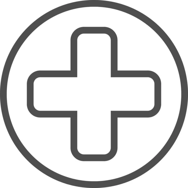 Іконка Лікарні Охорони Здоров Категорії Лікарень Медиків — стоковий вектор