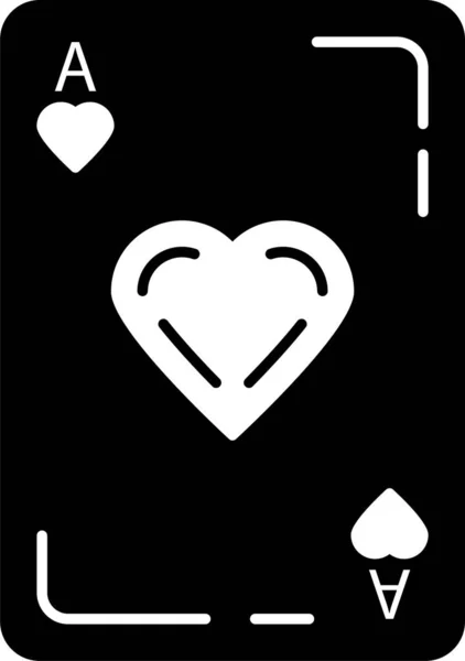 Casino Juego Icono Juego Estilo Sólido — Vector de stock